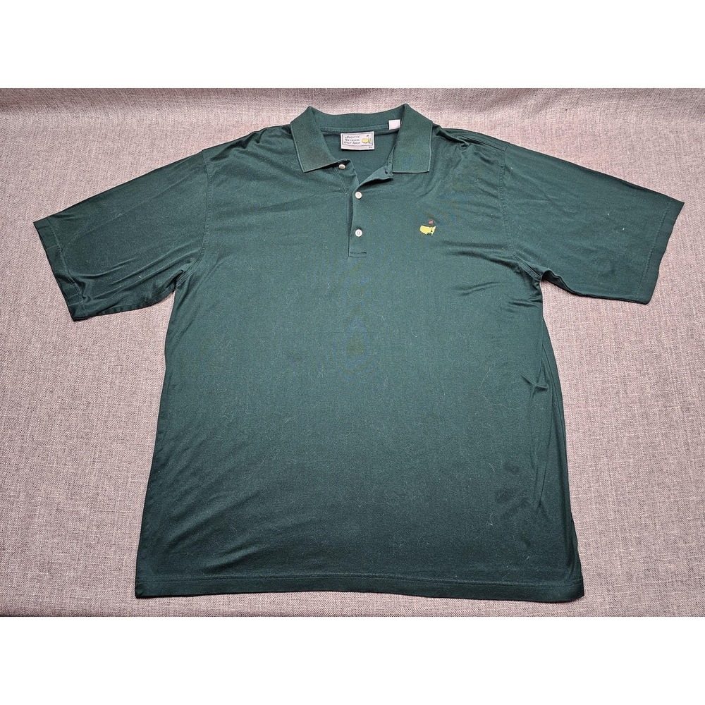 Masters Polo Shirt Mens XL Green Augusta National‎ Golf Club 100% Cotton